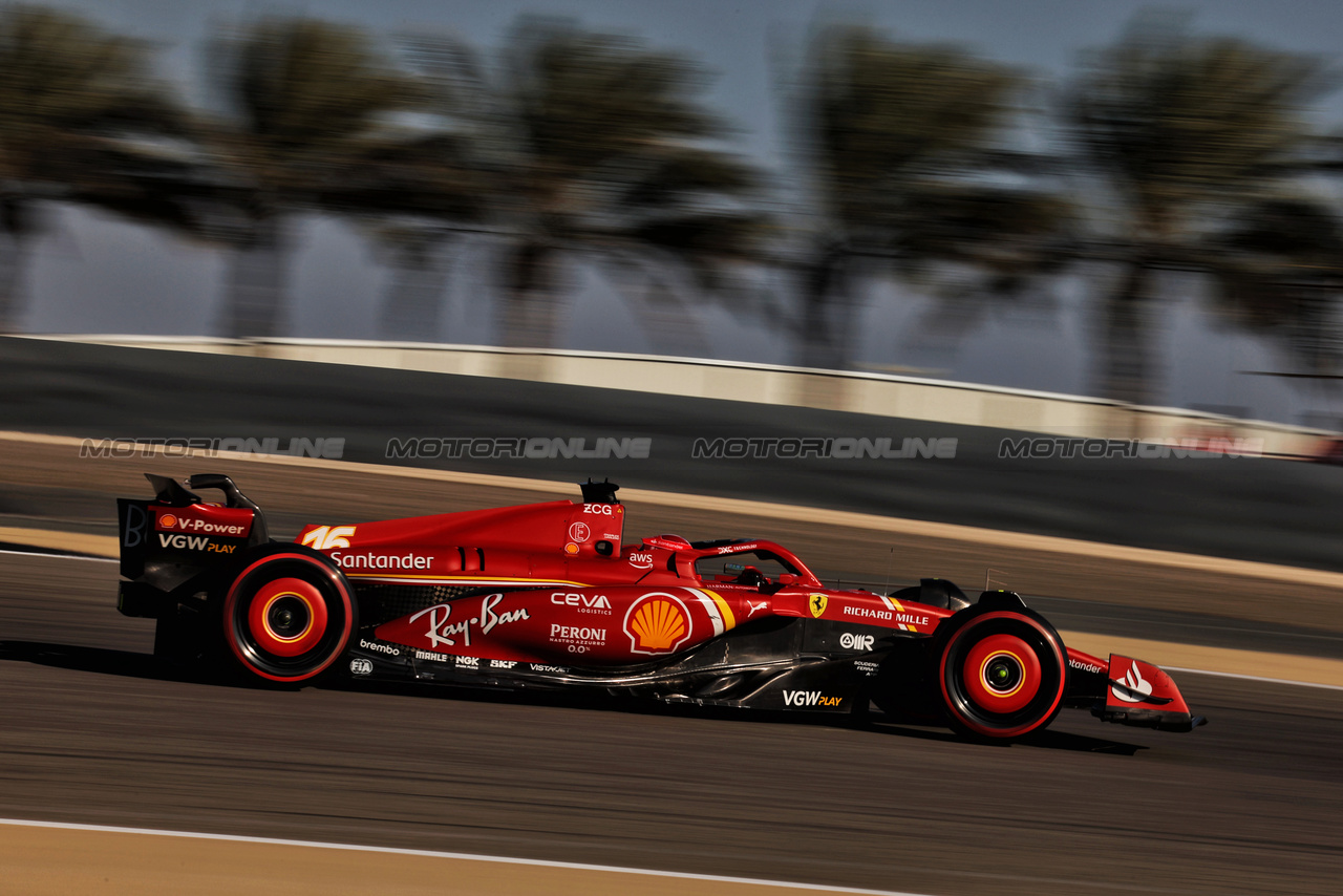 GP BAHRAIN, Charles Leclerc (MON) Ferrari SF-24.

01.03.2024. Formula 1 World Championship, Rd 1, Bahrain Grand Prix, Sakhir, Bahrain, Qualifiche Day.

 - www.xpbimages.com, EMail: requests@xpbimages.com © Copyright: Staley / XPB Images