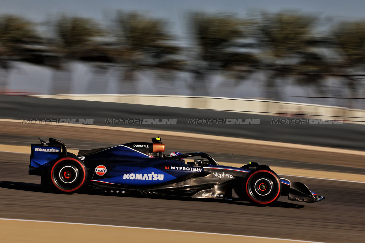 GP BAHRAIN, Logan Sargeant (USA) Williams Racing FW46.

01.03.2024. Formula 1 World Championship, Rd 1, Bahrain Grand Prix, Sakhir, Bahrain, Qualifiche Day.

 - www.xpbimages.com, EMail: requests@xpbimages.com © Copyright: Staley / XPB Images