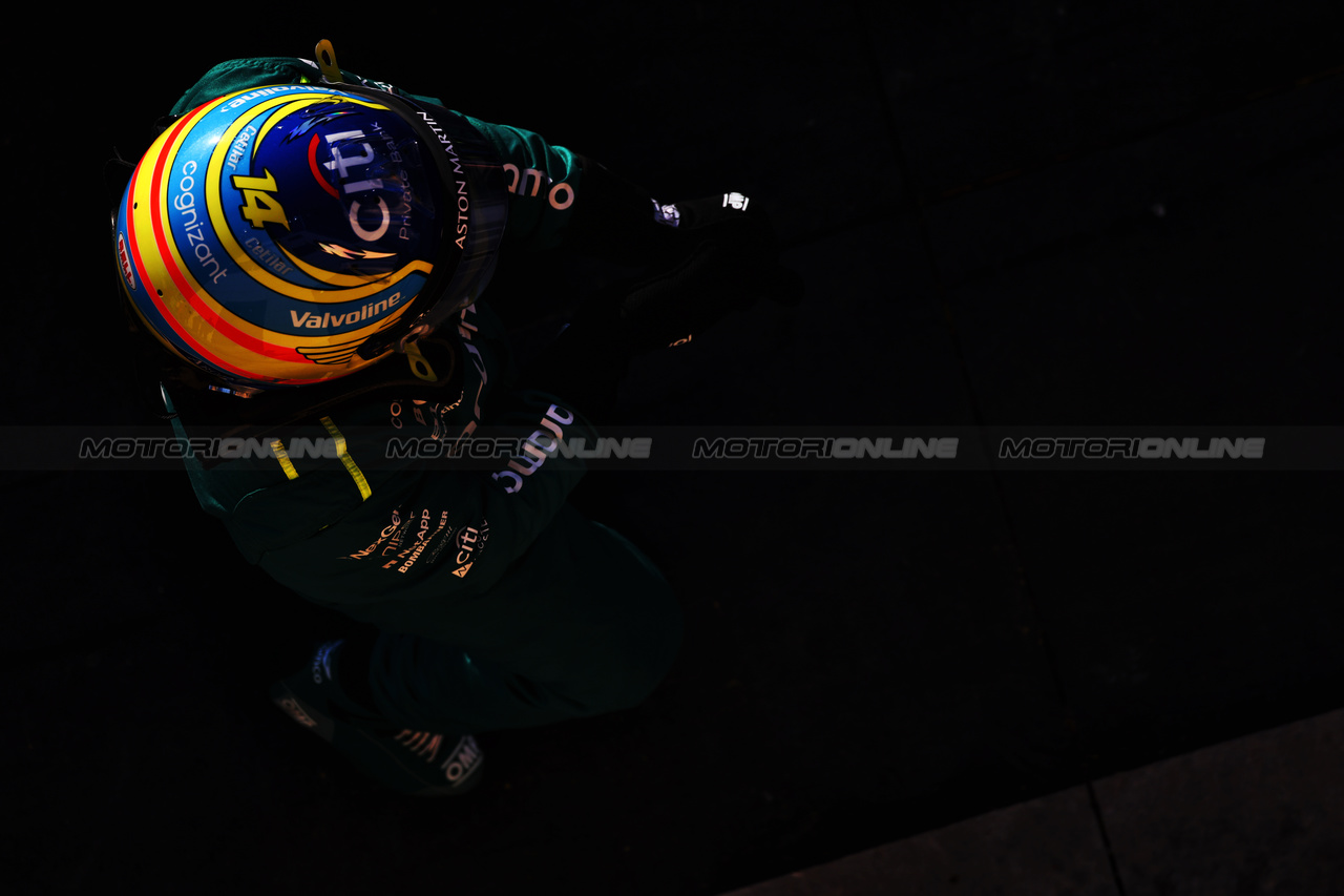 GP BAHRAIN, Fernando Alonso (ESP) Aston Martin F1 Team.

01.03.2024. Formula 1 World Championship, Rd 1, Bahrain Grand Prix, Sakhir, Bahrain, Qualifiche Day.

 - www.xpbimages.com, EMail: requests@xpbimages.com © Copyright: Coates / XPB Images