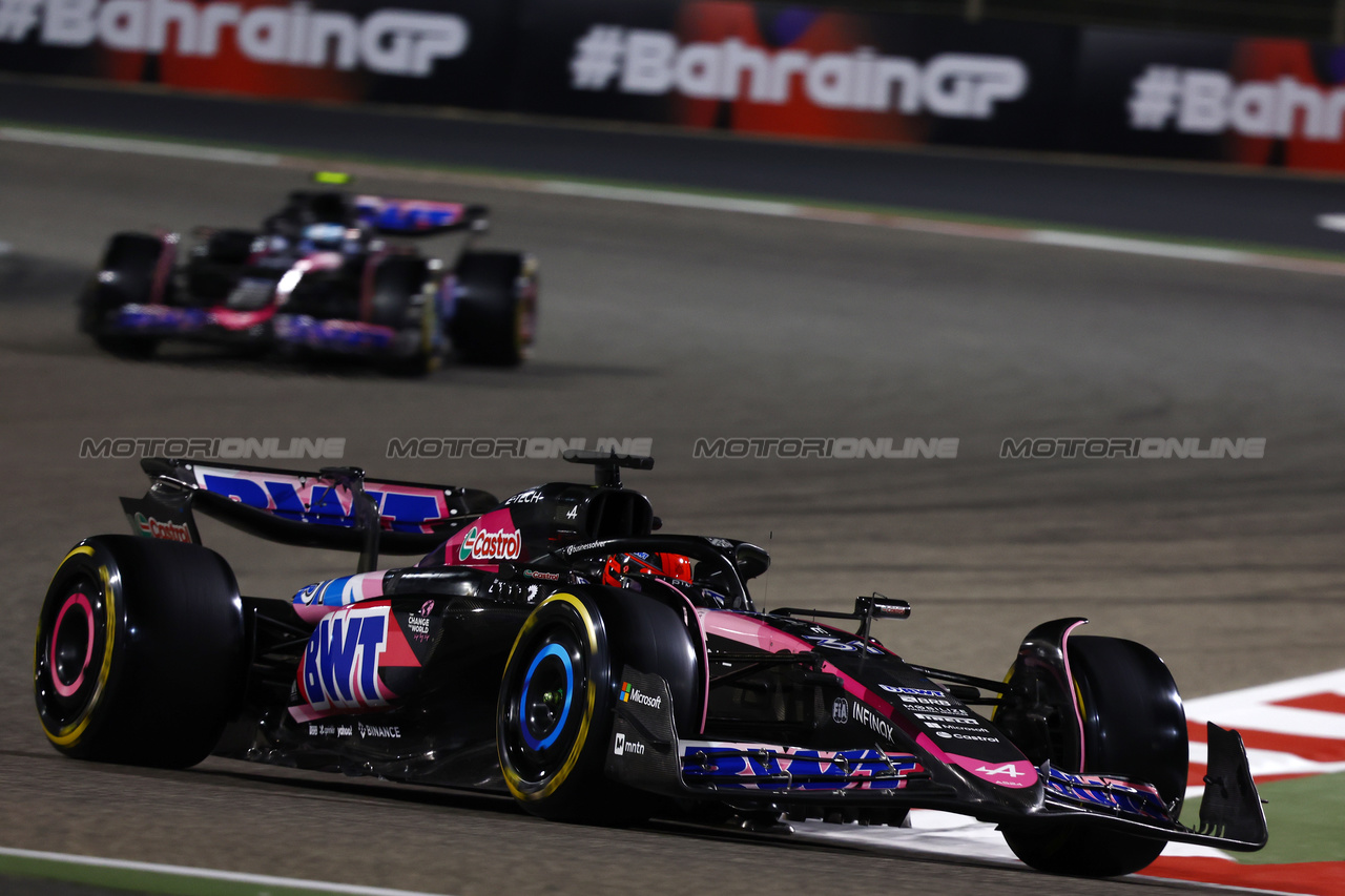 GP BAHRAIN, Esteban Ocon (FRA) Alpine F1 Team A524.

01.03.2024. Formula 1 World Championship, Rd 1, Bahrain Grand Prix, Sakhir, Bahrain, Qualifiche Day.

- www.xpbimages.com, EMail: requests@xpbimages.com © Copyright: Charniaux / XPB Images