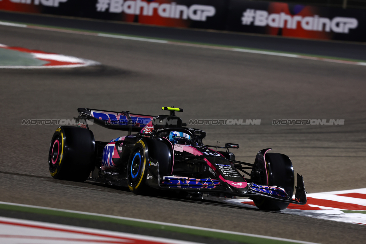 GP BAHRAIN, Pierre Gasly (FRA) Alpine F1 Team A524.

01.03.2024. Formula 1 World Championship, Rd 1, Bahrain Grand Prix, Sakhir, Bahrain, Qualifiche Day.

- www.xpbimages.com, EMail: requests@xpbimages.com © Copyright: Charniaux / XPB Images