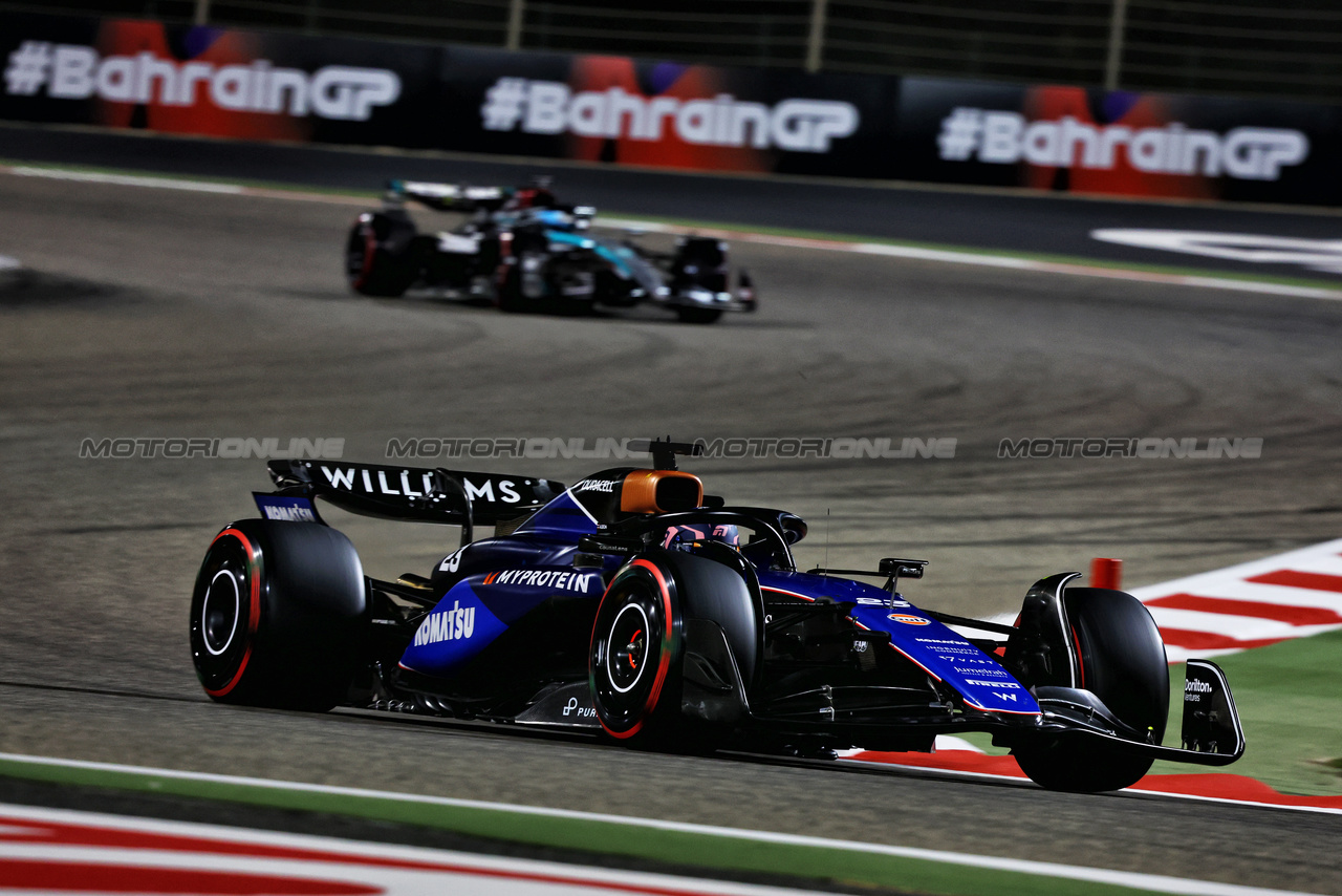 GP BAHRAIN, Alexander Albon (THA) Williams Racing FW46.

01.03.2024. Formula 1 World Championship, Rd 1, Bahrain Grand Prix, Sakhir, Bahrain, Qualifiche Day.

- www.xpbimages.com, EMail: requests@xpbimages.com © Copyright: Charniaux / XPB Images