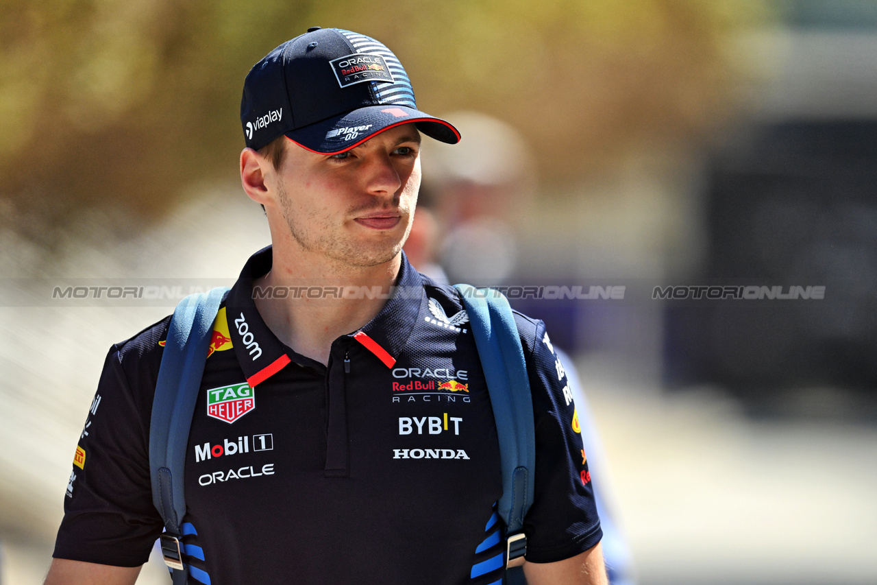 GP BAHRAIN, Max Verstappen (NLD) Red Bull Racing.

01.03.2024. Formula 1 World Championship, Rd 1, Bahrain Grand Prix, Sakhir, Bahrain, Qualifiche Day.

- www.xpbimages.com, EMail: requests@xpbimages.com © Copyright: Price / XPB Images