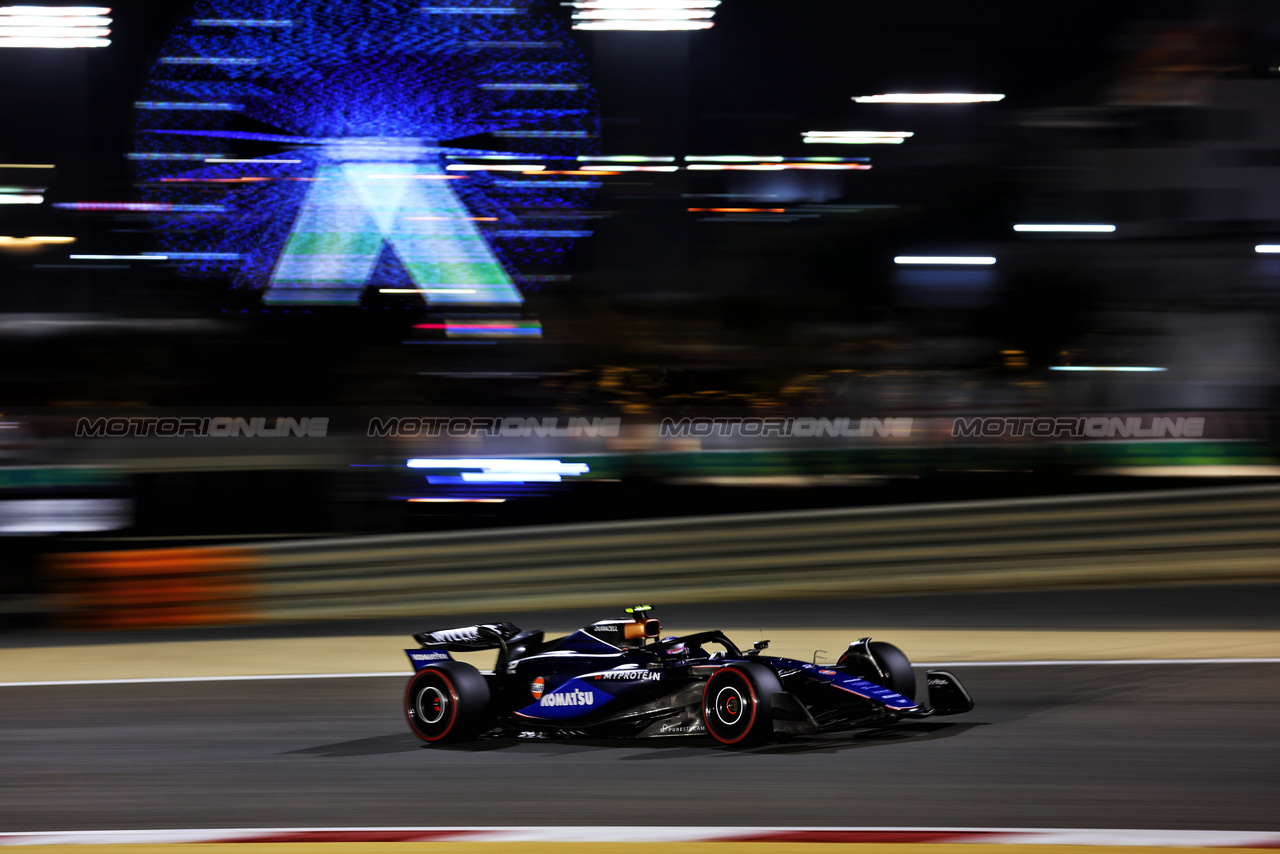 GP BAHRAIN, Logan Sargeant (USA) Williams Racing FW46.

01.03.2024. Formula 1 World Championship, Rd 1, Bahrain Grand Prix, Sakhir, Bahrain, Qualifiche Day.

 - www.xpbimages.com, EMail: requests@xpbimages.com © Copyright: Coates / XPB Images