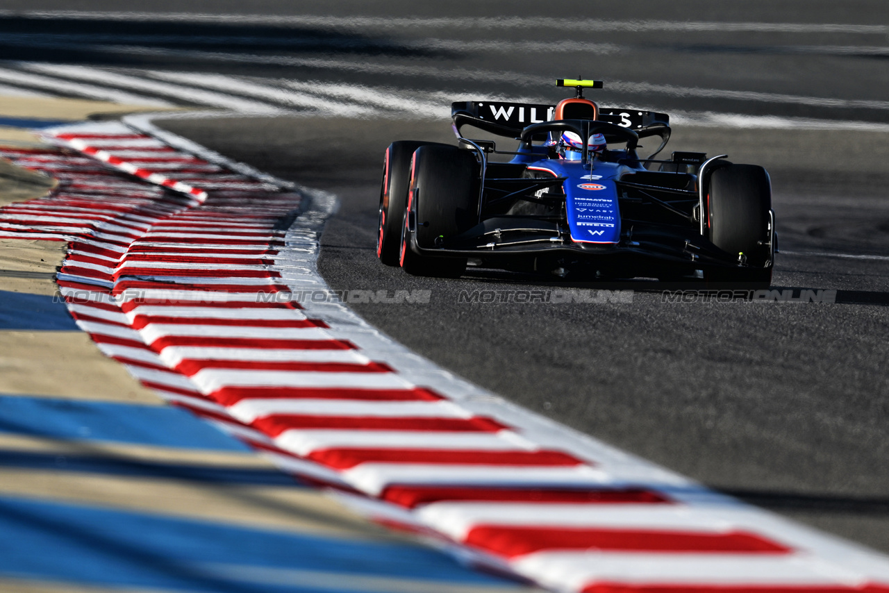GP BAHRAIN, Logan Sargeant (USA) Williams Racing FW46.

01.03.2024. Formula 1 World Championship, Rd 1, Bahrain Grand Prix, Sakhir, Bahrain, Qualifiche Day.

- www.xpbimages.com, EMail: requests@xpbimages.com © Copyright: Price / XPB Images