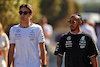 GP BAHRAIN, (L to R): George Russell (GBR) Mercedes AMG F1 with team mate Lewis Hamilton (GBR) Mercedes AMG F1.
01.03.2024. Formula 1 World Championship, Rd 1, Bahrain Grand Prix, Sakhir, Bahrain, Qualifiche Day.
 - www.xpbimages.com, EMail: requests@xpbimages.com © Copyright: Staley / XPB Images