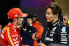 GP BAHRAIN, (L to R): Charles Leclerc (MON) Ferrari with George Russell (GBR) Mercedes AMG F1 in qualifying parc ferme.
01.03.2024. Formula 1 World Championship, Rd 1, Bahrain Grand Prix, Sakhir, Bahrain, Qualifiche Day.
- www.xpbimages.com, EMail: requests@xpbimages.com © Copyright: Batchelor / XPB Images