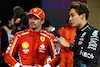 GP BAHRAIN, (L to R): Charles Leclerc (MON) Ferrari with George Russell (GBR) Mercedes AMG F1 in qualifying parc ferme.
01.03.2024. Formula 1 World Championship, Rd 1, Bahrain Grand Prix, Sakhir, Bahrain, Qualifiche Day.
- www.xpbimages.com, EMail: requests@xpbimages.com © Copyright: Batchelor / XPB Images