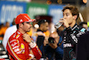 GP BAHRAIN, (L to R): Charles Leclerc (MON) Ferrari with George Russell (GBR) Mercedes AMG F1 in qualifying parc ferme.
01.03.2024. Formula 1 World Championship, Rd 1, Bahrain Grand Prix, Sakhir, Bahrain, Qualifiche Day.
- www.xpbimages.com, EMail: requests@xpbimages.com © Copyright: Charniaux / XPB Images