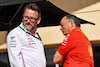 GP BAHRAIN, (L to R): Gwen Lagrue, Head of Mercedes AMG Driver Development with Frederic Vasseur (FRA) Ferrari Team Principal.
01.03.2024. Formula 1 World Championship, Rd 1, Bahrain Grand Prix, Sakhir, Bahrain, Qualifiche Day.
- www.xpbimages.com, EMail: requests@xpbimages.com © Copyright: Batchelor / XPB Images