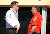 GP BAHRAIN, (L to R): Gwen Lagrue, Head of Mercedes AMG Driver Development with Frederic Vasseur (FRA) Ferrari Team Principal.
01.03.2024. Formula 1 World Championship, Rd 1, Bahrain Grand Prix, Sakhir, Bahrain, Qualifiche Day.
 - www.xpbimages.com, EMail: requests@xpbimages.com © Copyright: Coates / XPB Images