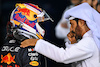 GP BAHRAIN, (L to R): Max Verstappen (NLD) Red Bull Racing with Mohammed Bin Sulayem (UAE) FIA President in qualifying parc ferme.
01.03.2024. Formula 1 World Championship, Rd 1, Bahrain Grand Prix, Sakhir, Bahrain, Qualifiche Day.
- www.xpbimages.com, EMail: requests@xpbimages.com © Copyright: Price / XPB Images