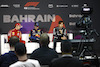 GP BAHRAIN, (L to R): Charles Leclerc (MON) Ferrari; Max Verstappen (NLD) Red Bull Racing; andf George Russell (GBR) Mercedes AMG F1, in the post qualifying FIA Press Conference.
01.03.2024. Formula 1 World Championship, Rd 1, Bahrain Grand Prix, Sakhir, Bahrain, Qualifiche Day.
- www.xpbimages.com, EMail: requests@xpbimages.com © Copyright: XPB Images