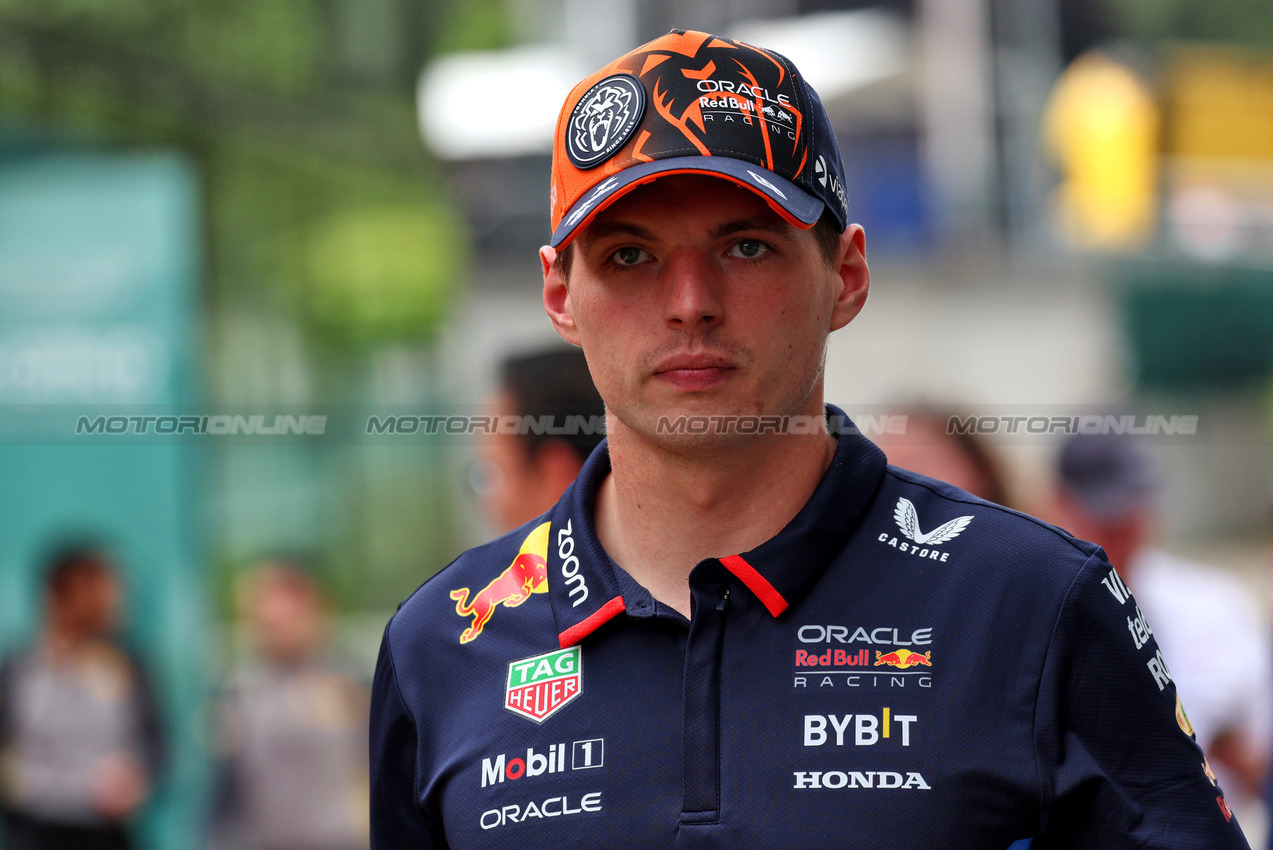 GP BELGIO, Max Verstappen (NLD) Red Bull Racing.

25.07.2024. Formula 1 World Championship, Rd 14, Belgian Grand Prix, Spa Francorchamps, Belgium, Preparation Day.

- www.xpbimages.com, EMail: requests@xpbimages.com © Copyright: Rew / XPB Images