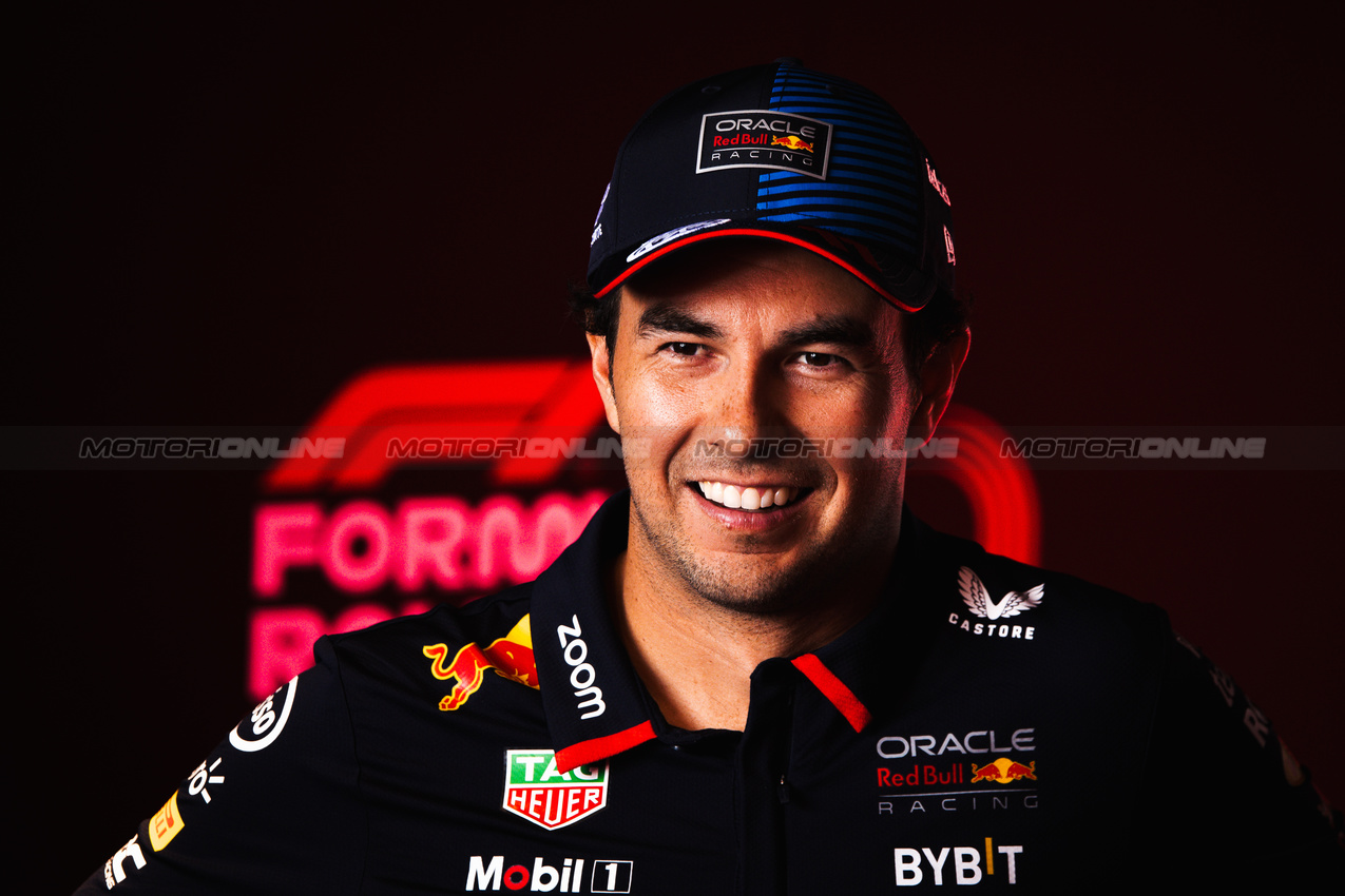 GP BELGIO, Sergio Perez (MEX) Red Bull Racing.

25.07.2024. Formula 1 World Championship, Rd 14, Belgian Grand Prix, Spa Francorchamps, Belgium, Preparation Day.

- www.xpbimages.com, EMail: requests@xpbimages.com © Copyright: Bearne / XPB Images