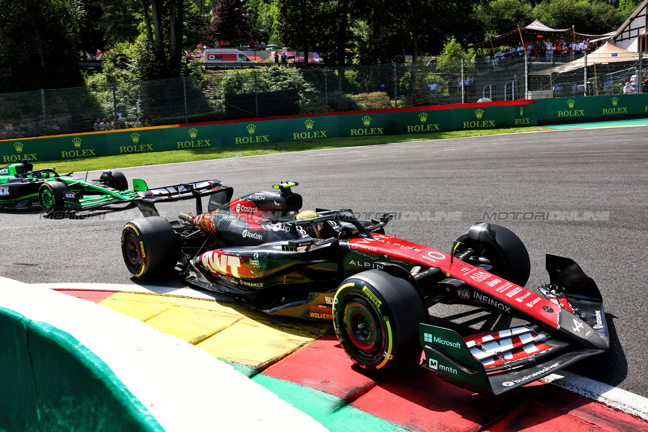 GP BELGIO, Pierre Gasly (FRA) Alpine F1 Team A524.

28.07.2024. Formula 1 World Championship, Rd 14, Belgian Grand Prix, Spa Francorchamps, Belgium, Gara Day.

- www.xpbimages.com, EMail: requests@xpbimages.com © Copyright: Charniaux / XPB Images