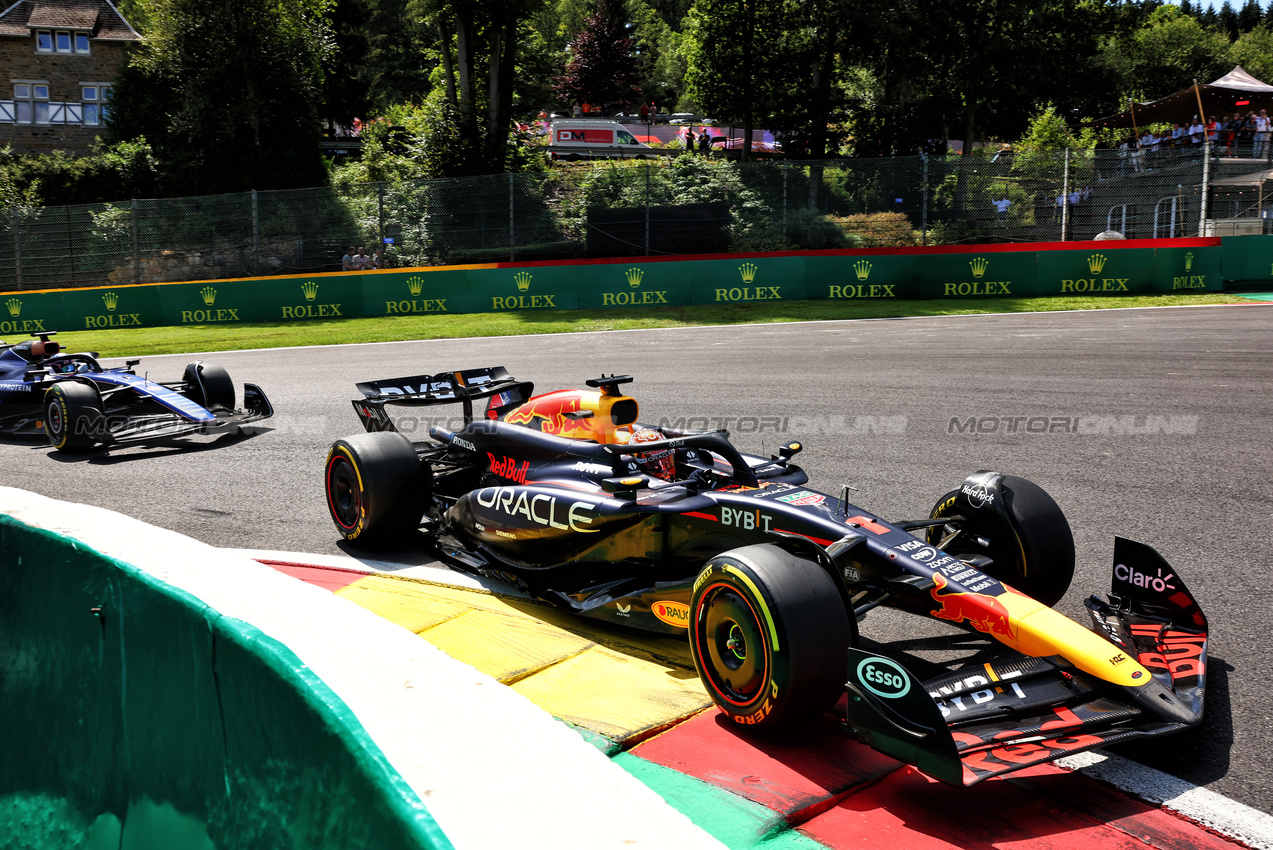 GP BELGIO, Max Verstappen (NLD) Red Bull Racing RB20.

28.07.2024. Formula 1 World Championship, Rd 14, Belgian Grand Prix, Spa Francorchamps, Belgium, Gara Day.

- www.xpbimages.com, EMail: requests@xpbimages.com © Copyright: Charniaux / XPB Images