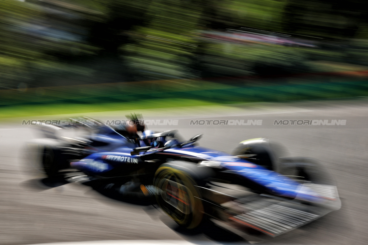 GP BELGIO, Logan Sargeant (USA) Williams Racing FW46.

28.07.2024. Formula 1 World Championship, Rd 14, Belgian Grand Prix, Spa Francorchamps, Belgium, Gara Day.

- www.xpbimages.com, EMail: requests@xpbimages.com © Copyright: Charniaux / XPB Images