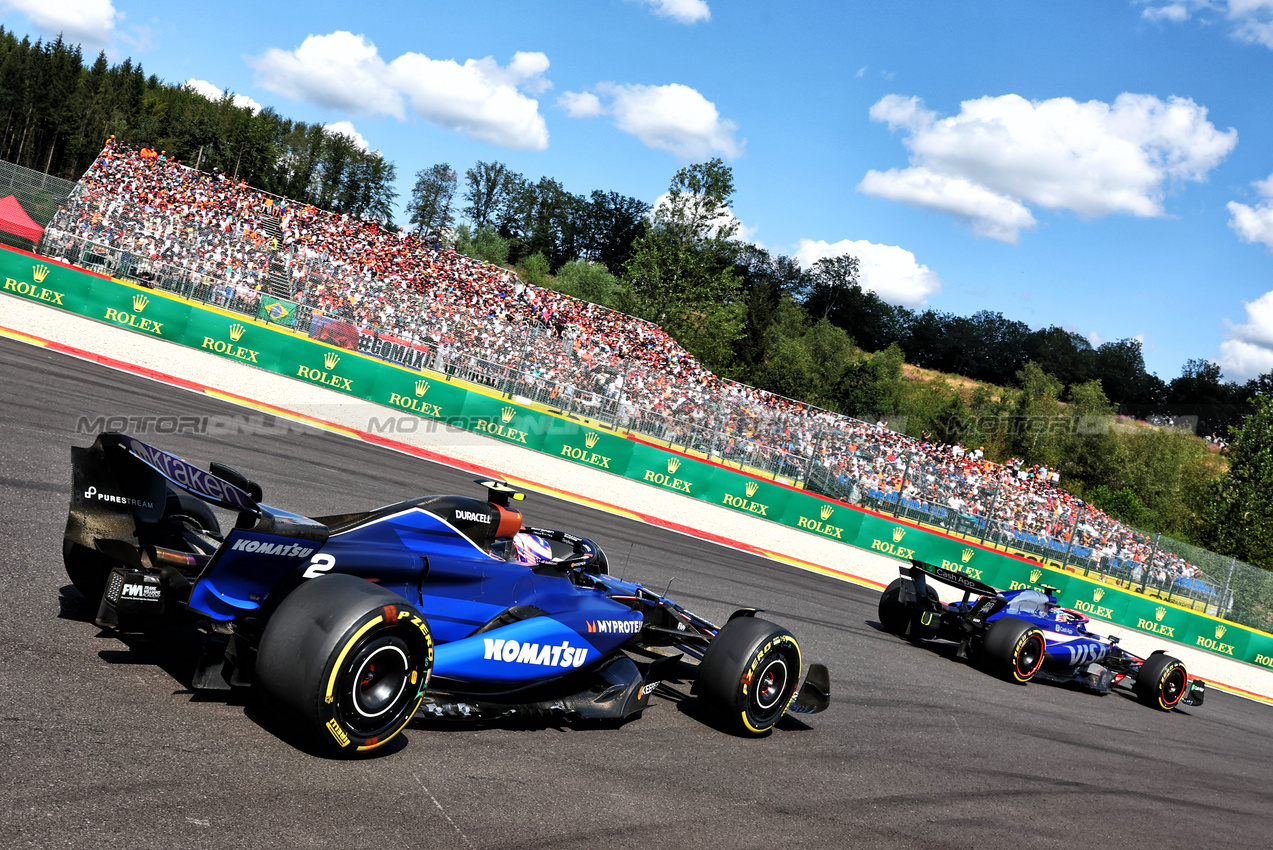 GP BELGIO, Logan Sargeant (USA) Williams Racing FW46.

28.07.2024. Formula 1 World Championship, Rd 14, Belgian Grand Prix, Spa Francorchamps, Belgium, Gara Day.

- www.xpbimages.com, EMail: requests@xpbimages.com © Copyright: Charniaux / XPB Images