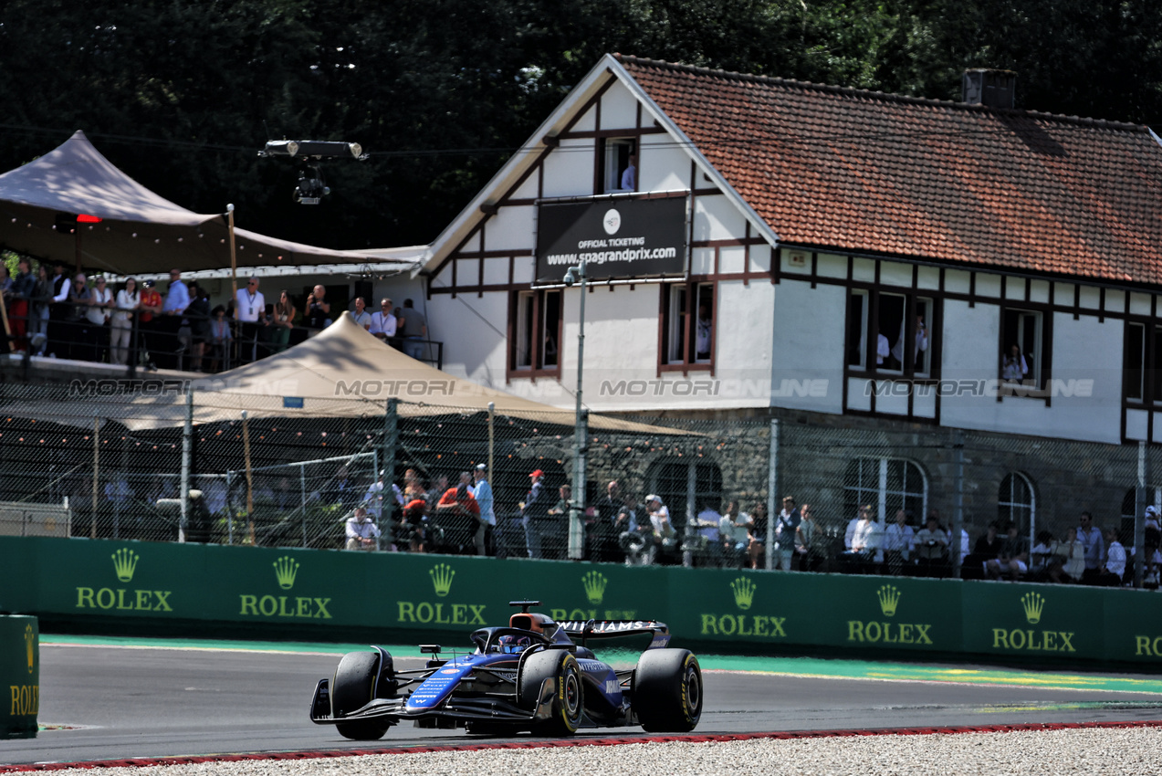 GP BELGIO, Alexander Albon (THA) Williams Racing FW46.

28.07.2024. Formula 1 World Championship, Rd 14, Belgian Grand Prix, Spa Francorchamps, Belgium, Gara Day.

- www.xpbimages.com, EMail: requests@xpbimages.com © Copyright: Bearne / XPB Images