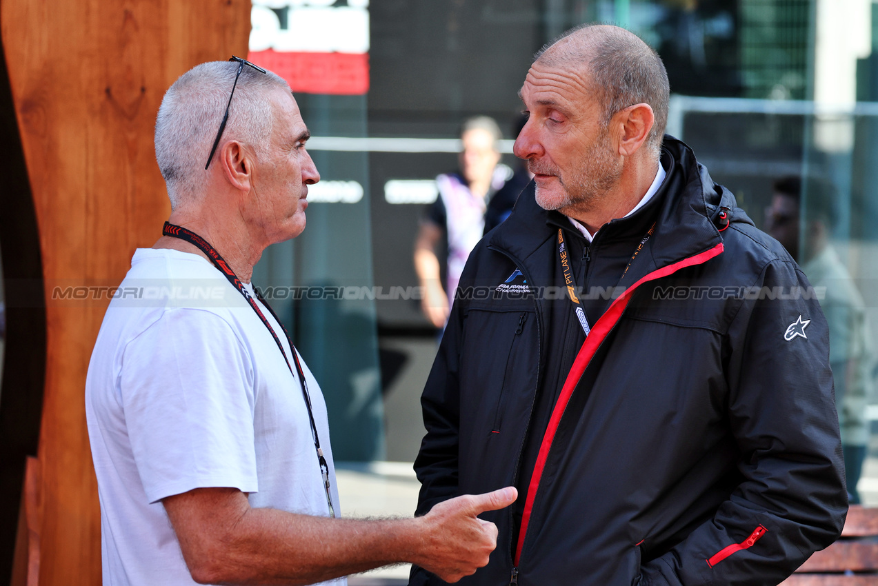 GP BELGIO, (L to R): Mick Doohan (AUS) with Bruno Michel (FRA) F2 e F3 Chief Executive Officer.

28.07.2024. Formula 1 World Championship, Rd 14, Belgian Grand Prix, Spa Francorchamps, Belgium, Gara Day.

- www.xpbimages.com, EMail: requests@xpbimages.com © Copyright: Moy / XPB Images