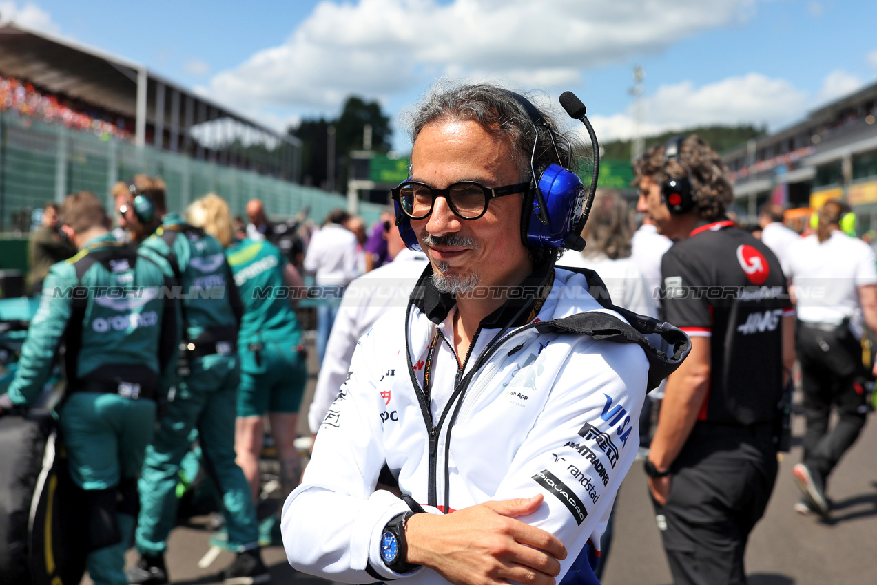 GP BELGIO, Laurent Mekies (FRA) RB Technical Director on the grid.

28.07.2024. Formula 1 World Championship, Rd 14, Belgian Grand Prix, Spa Francorchamps, Belgium, Gara Day.

- www.xpbimages.com, EMail: requests@xpbimages.com © Copyright: Bearne / XPB Images