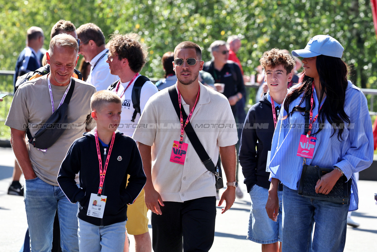 GP BELGIO, Eden Hazard (BEL) Former Football Player.

28.07.2024. Formula 1 World Championship, Rd 14, Belgian Grand Prix, Spa Francorchamps, Belgium, Gara Day.

- www.xpbimages.com, EMail: requests@xpbimages.com © Copyright: Moy / XPB Images