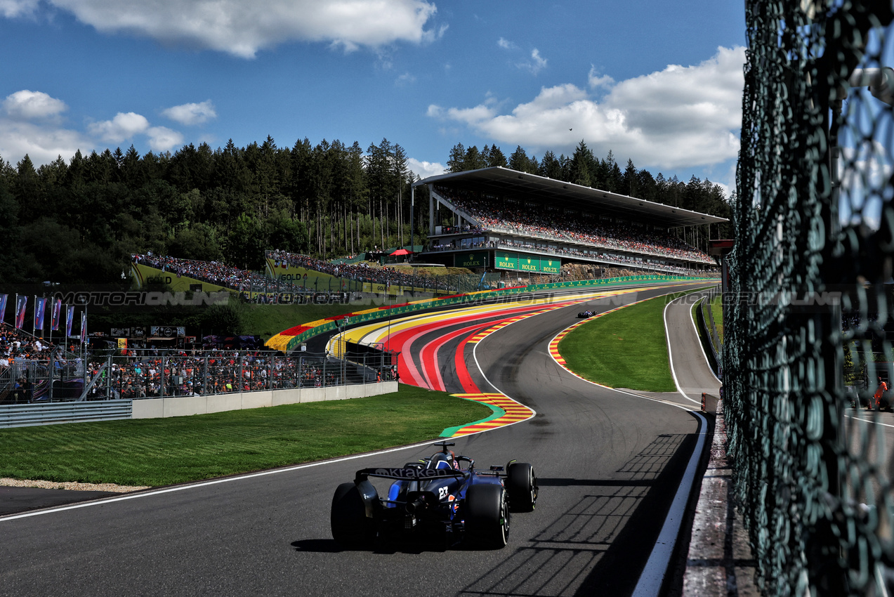 GP BELGIO, Alexander Albon (THA) Williams Racing FW46.

28.07.2024. Formula 1 World Championship, Rd 14, Belgian Grand Prix, Spa Francorchamps, Belgium, Gara Day.

- www.xpbimages.com, EMail: requests@xpbimages.com © Copyright: Moy / XPB Images