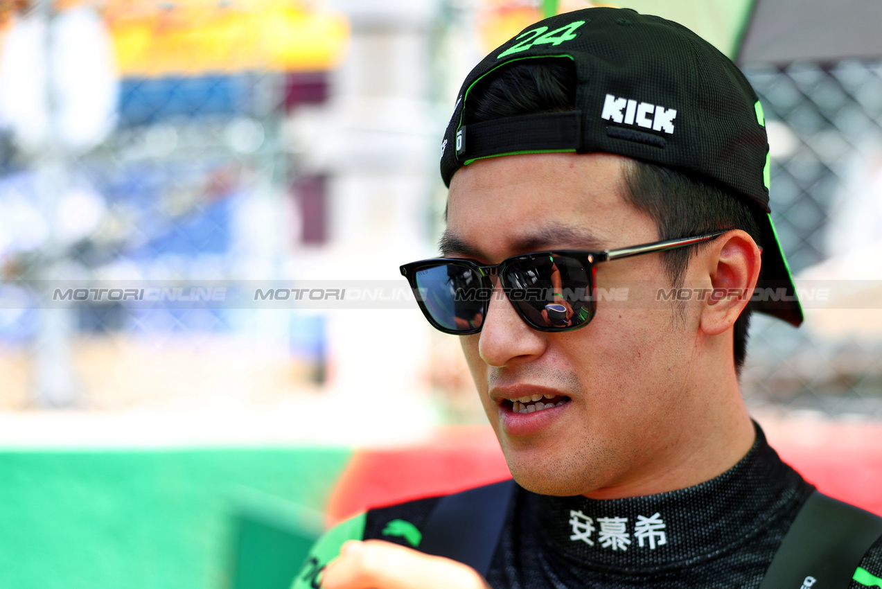 GP BELGIO, Zhou Guanyu (CHN) Sauber on the grid.

28.07.2024. Formula 1 World Championship, Rd 14, Belgian Grand Prix, Spa Francorchamps, Belgium, Gara Day.

- www.xpbimages.com, EMail: requests@xpbimages.com © Copyright: Charniaux / XPB Images