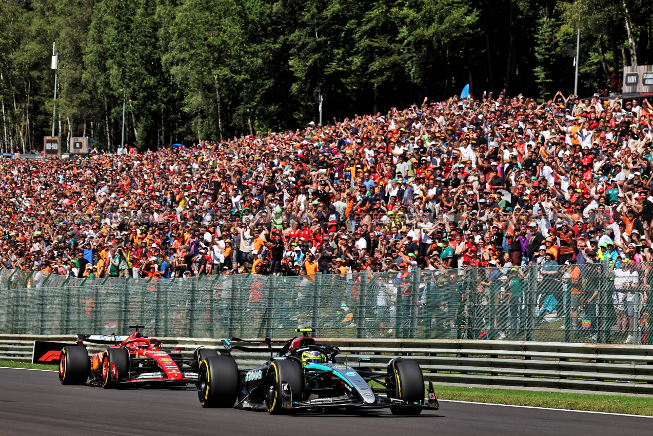 GP BELGIO, Lewis Hamilton (GBR) Mercedes AMG F1 W15.

28.07.2024. Formula 1 World Championship, Rd 14, Belgian Grand Prix, Spa Francorchamps, Belgium, Gara Day.

- www.xpbimages.com, EMail: requests@xpbimages.com © Copyright: Rew / XPB Images