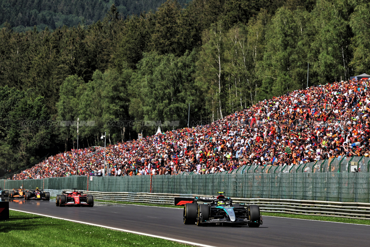 GP BELGIO, Lewis Hamilton (GBR) Mercedes AMG F1 W15.

28.07.2024. Formula 1 World Championship, Rd 14, Belgian Grand Prix, Spa Francorchamps, Belgium, Gara Day.

- www.xpbimages.com, EMail: requests@xpbimages.com © Copyright: Rew / XPB Images