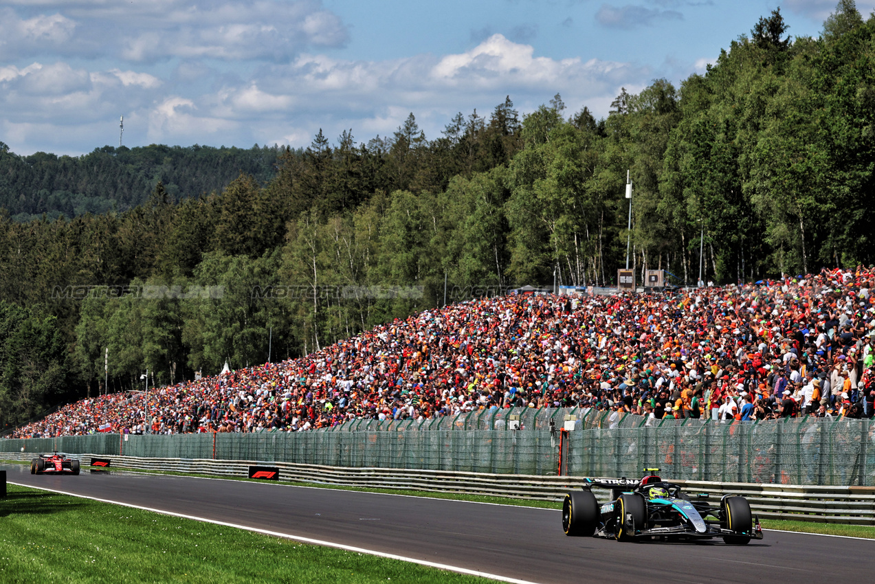 GP BELGIO, Lewis Hamilton (GBR) Mercedes AMG F1 W15.

28.07.2024. Formula 1 World Championship, Rd 14, Belgian Grand Prix, Spa Francorchamps, Belgium, Gara Day.

- www.xpbimages.com, EMail: requests@xpbimages.com © Copyright: Rew / XPB Images