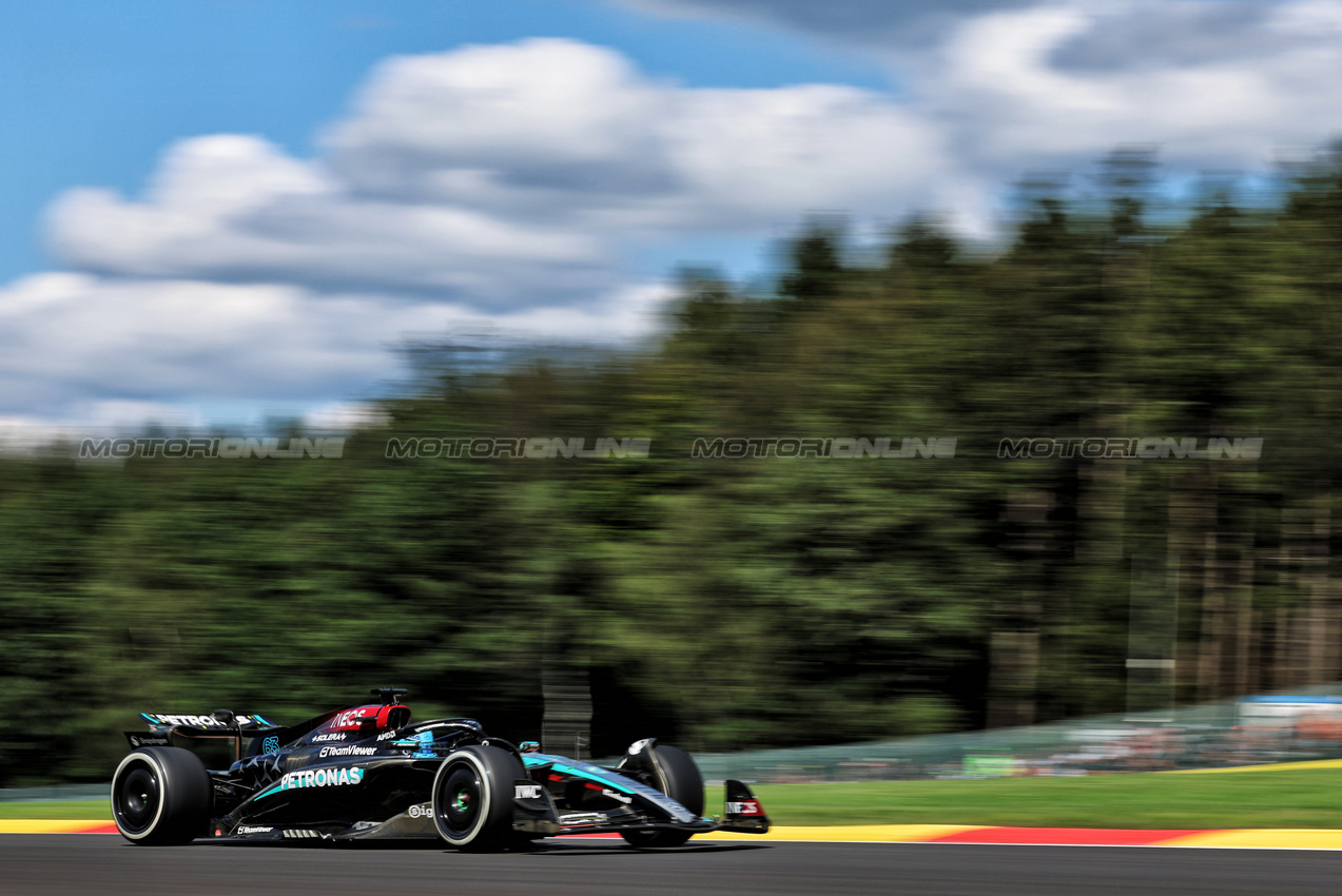 GP BELGIO, George Russell (GBR) Mercedes AMG F1 W15.

28.07.2024. Formula 1 World Championship, Rd 14, Belgian Grand Prix, Spa Francorchamps, Belgium, Gara Day.

- www.xpbimages.com, EMail: requests@xpbimages.com © Copyright: Rew / XPB Images