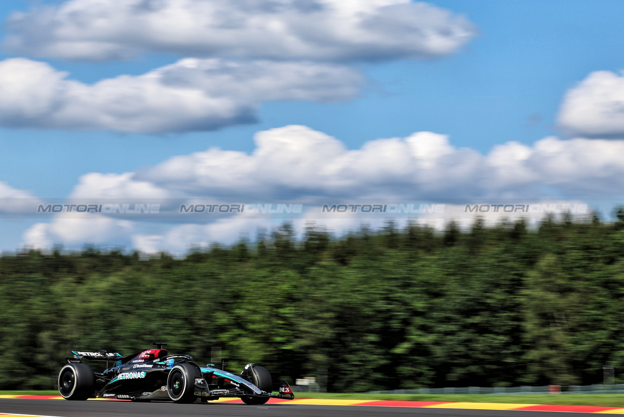 GP BELGIO, George Russell (GBR) Mercedes AMG F1 W15.

28.07.2024. Formula 1 World Championship, Rd 14, Belgian Grand Prix, Spa Francorchamps, Belgium, Gara Day.

- www.xpbimages.com, EMail: requests@xpbimages.com © Copyright: Rew / XPB Images