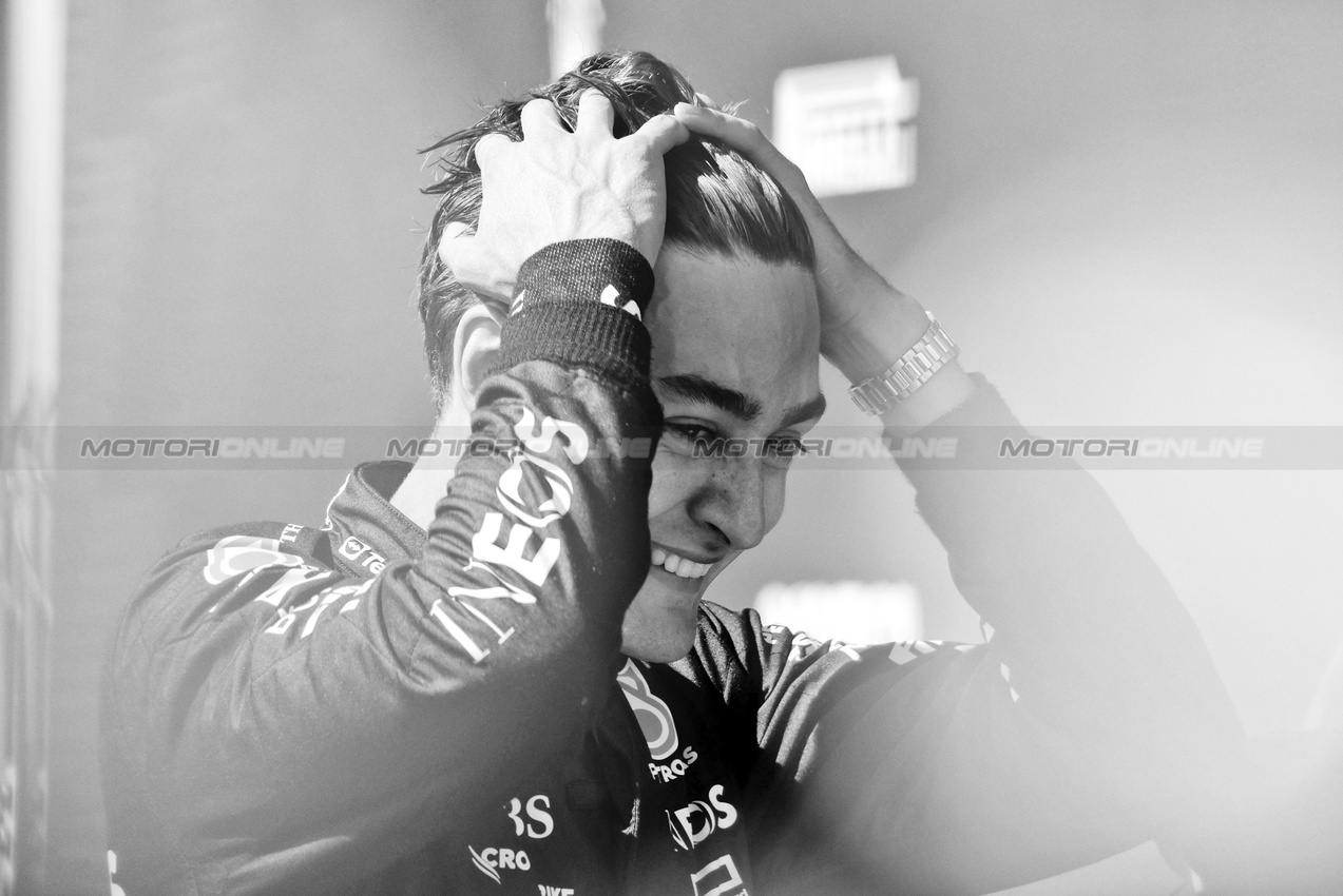 GP BELGIO, Gara winner George Russell (GBR) Mercedes AMG F1 in parc ferme.

28.07.2024. Formula 1 World Championship, Rd 14, Belgian Grand Prix, Spa Francorchamps, Belgium, Gara Day.

- www.xpbimages.com, EMail: requests@xpbimages.com © Copyright: Rew / XPB Images