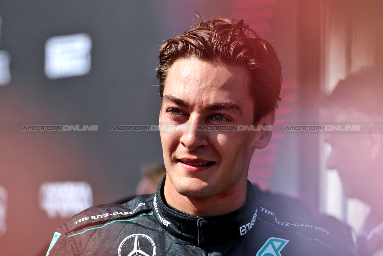 GP BELGIO, Gara winner George Russell (GBR) Mercedes AMG F1 in parc ferme.

28.07.2024. Formula 1 World Championship, Rd 14, Belgian Grand Prix, Spa Francorchamps, Belgium, Gara Day.

- www.xpbimages.com, EMail: requests@xpbimages.com © Copyright: Rew / XPB Images