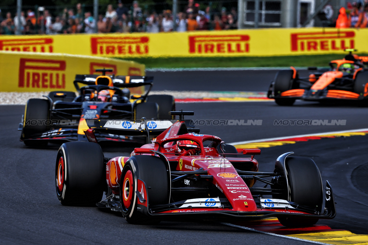 GP BELGIO, Charles Leclerc (MON) Ferrari SF-24.

28.07.2024. Formula 1 World Championship, Rd 14, Belgian Grand Prix, Spa Francorchamps, Belgium, Gara Day.

 - www.xpbimages.com, EMail: requests@xpbimages.com © Copyright: Coates / XPB Images