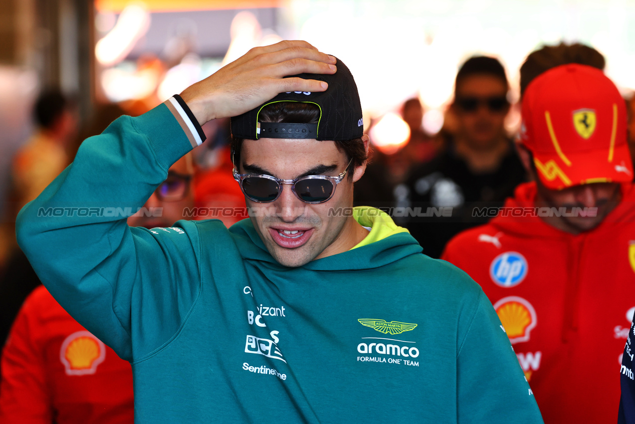 GP BELGIO, Lance Stroll (CDN) Aston Martin F1 Team on the drivers' parade.

28.07.2024. Formula 1 World Championship, Rd 14, Belgian Grand Prix, Spa Francorchamps, Belgium, Gara Day.

 - www.xpbimages.com, EMail: requests@xpbimages.com © Copyright: Coates / XPB Images