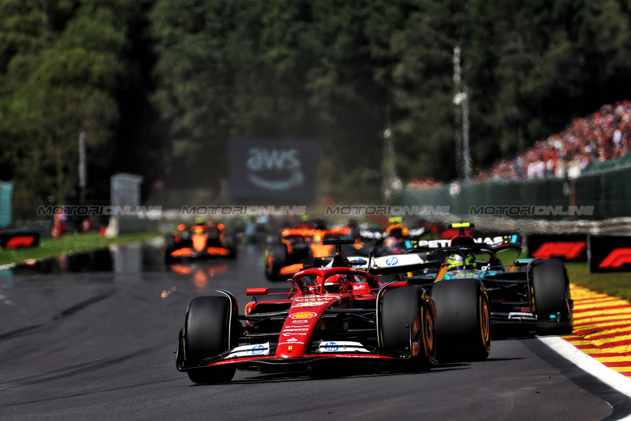 GP BELGIO, Charles Leclerc (MON) Ferrari SF-24.

28.07.2024. Formula 1 World Championship, Rd 14, Belgian Grand Prix, Spa Francorchamps, Belgium, Gara Day.

 - www.xpbimages.com, EMail: requests@xpbimages.com © Copyright: Coates / XPB Images