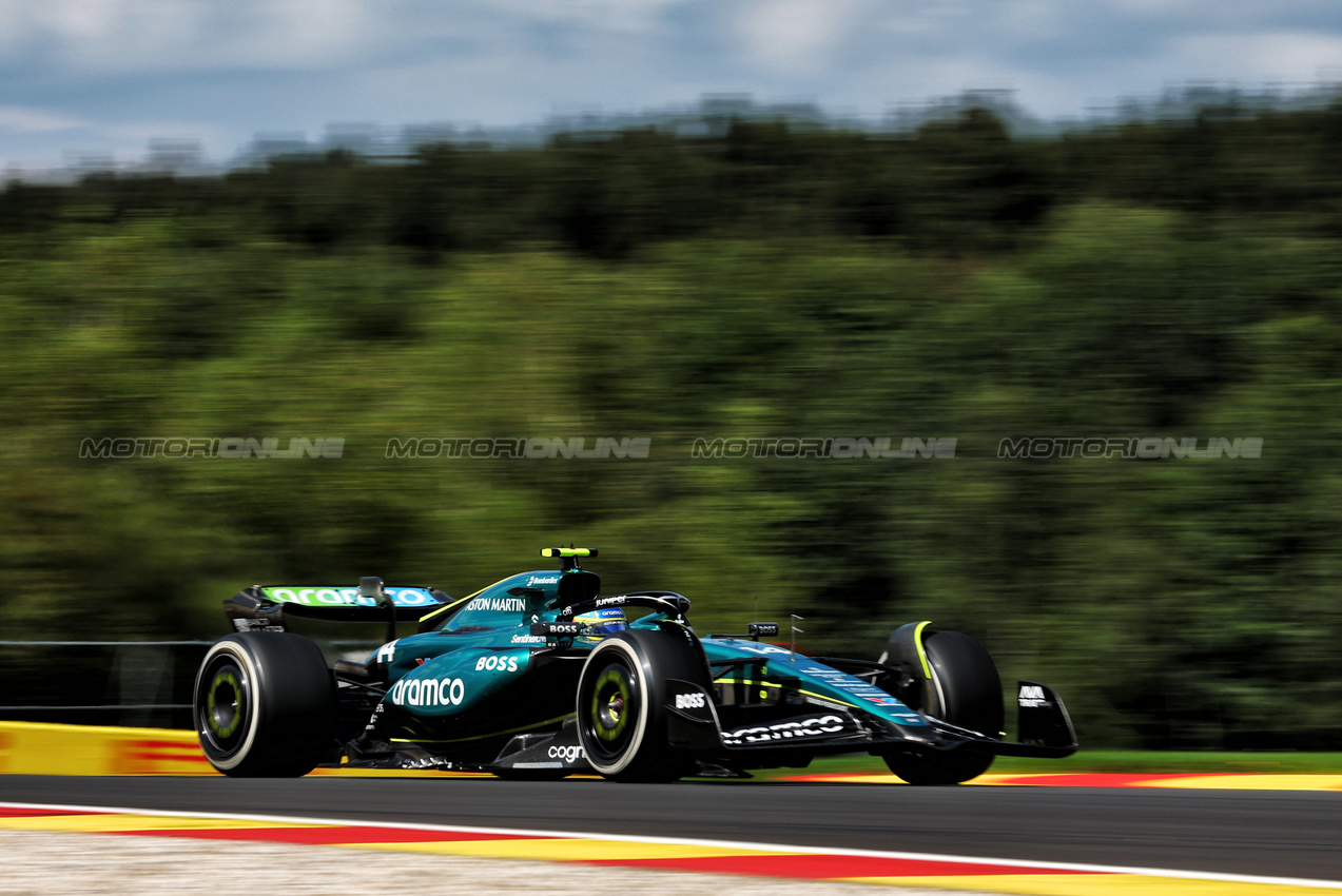 GP BELGIO, Fernando Alonso (ESP) Aston Martin F1 Team AMR24.

28.07.2024. Formula 1 World Championship, Rd 14, Belgian Grand Prix, Spa Francorchamps, Belgium, Gara Day.

 - www.xpbimages.com, EMail: requests@xpbimages.com © Copyright: Coates / XPB Images