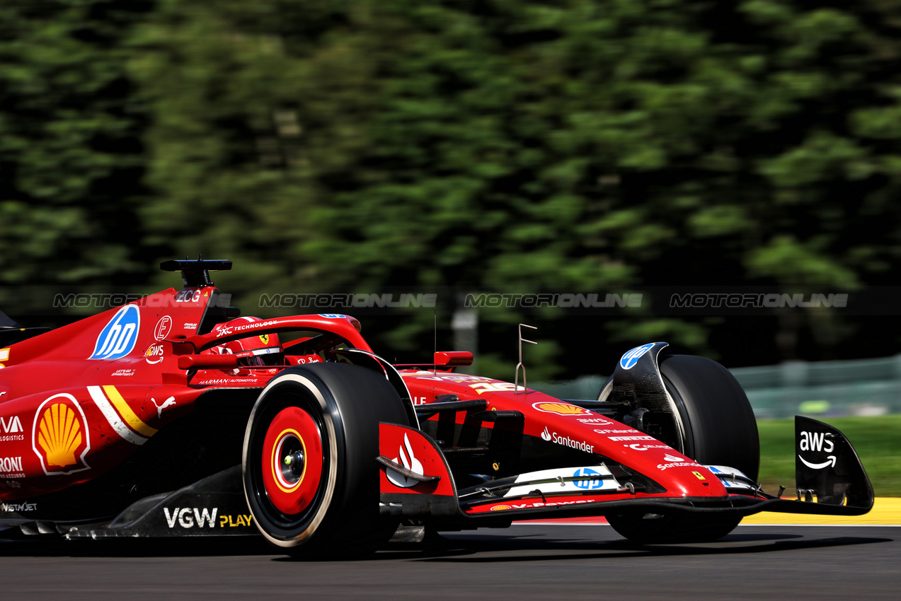 GP BELGIO, Charles Leclerc (MON) Ferrari SF-24.

28.07.2024. Formula 1 World Championship, Rd 14, Belgian Grand Prix, Spa Francorchamps, Belgium, Gara Day.

 - www.xpbimages.com, EMail: requests@xpbimages.com © Copyright: Coates / XPB Images