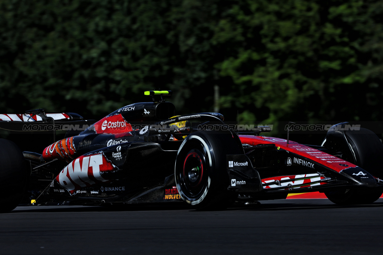 GP BELGIO, Pierre Gasly (FRA) Alpine F1 Team A524.

28.07.2024. Formula 1 World Championship, Rd 14, Belgian Grand Prix, Spa Francorchamps, Belgium, Gara Day.

 - www.xpbimages.com, EMail: requests@xpbimages.com © Copyright: Coates / XPB Images