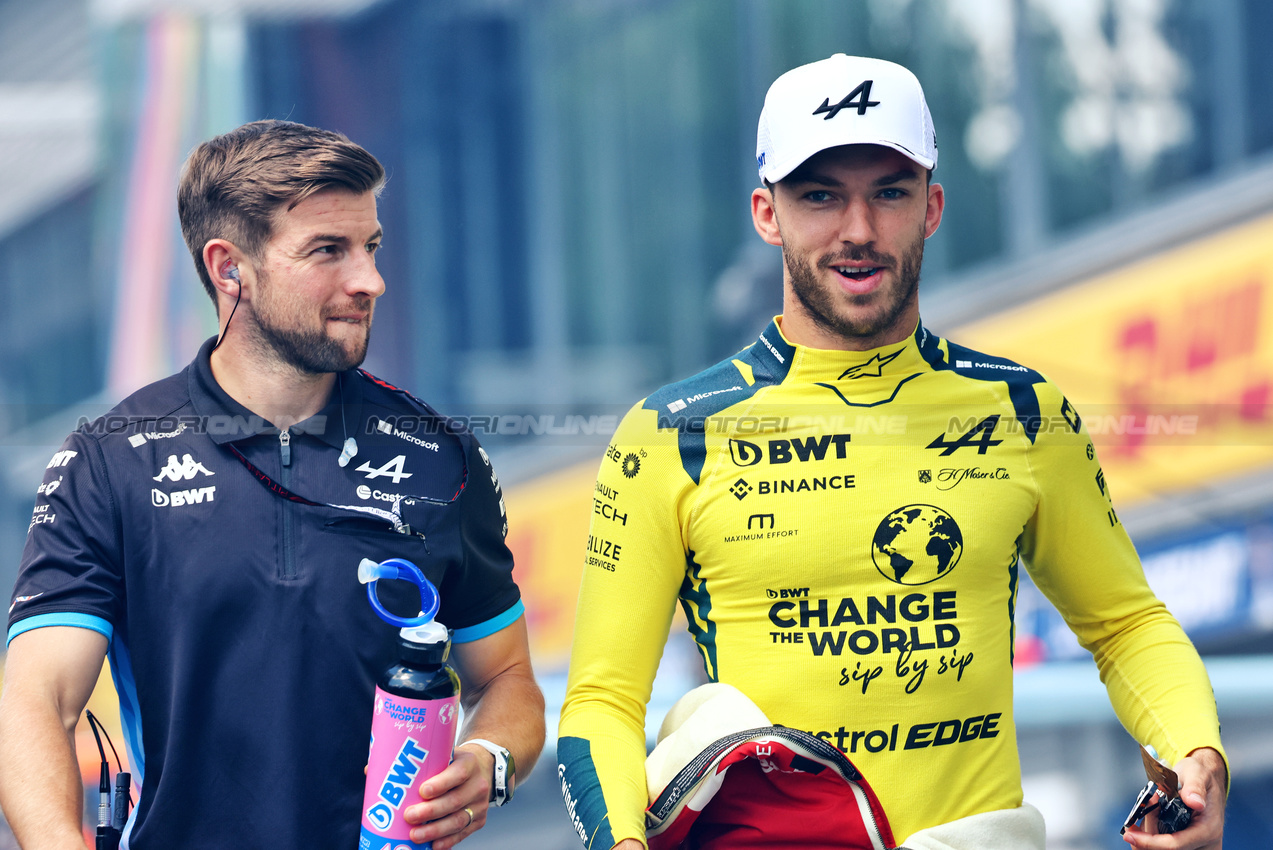 GP BELGIO, Pierre Gasly (FRA) Alpine F1 Team on the grid.

28.07.2024. Formula 1 World Championship, Rd 14, Belgian Grand Prix, Spa Francorchamps, Belgium, Gara Day.

- www.xpbimages.com, EMail: requests@xpbimages.com © Copyright: Charniaux / XPB Images