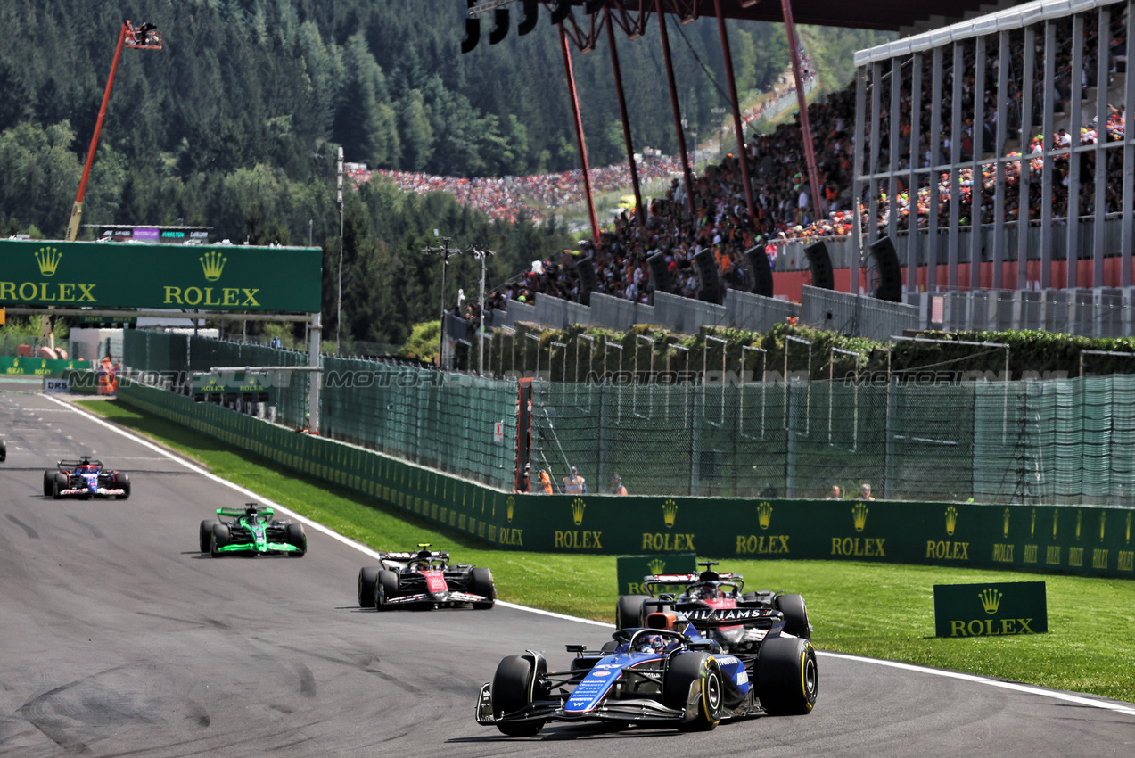 GP BELGIO, Alexander Albon (THA) Williams Racing FW46.

28.07.2024. Formula 1 World Championship, Rd 14, Belgian Grand Prix, Spa Francorchamps, Belgium, Gara Day.

- www.xpbimages.com, EMail: requests@xpbimages.com © Copyright: Bearne / XPB Images