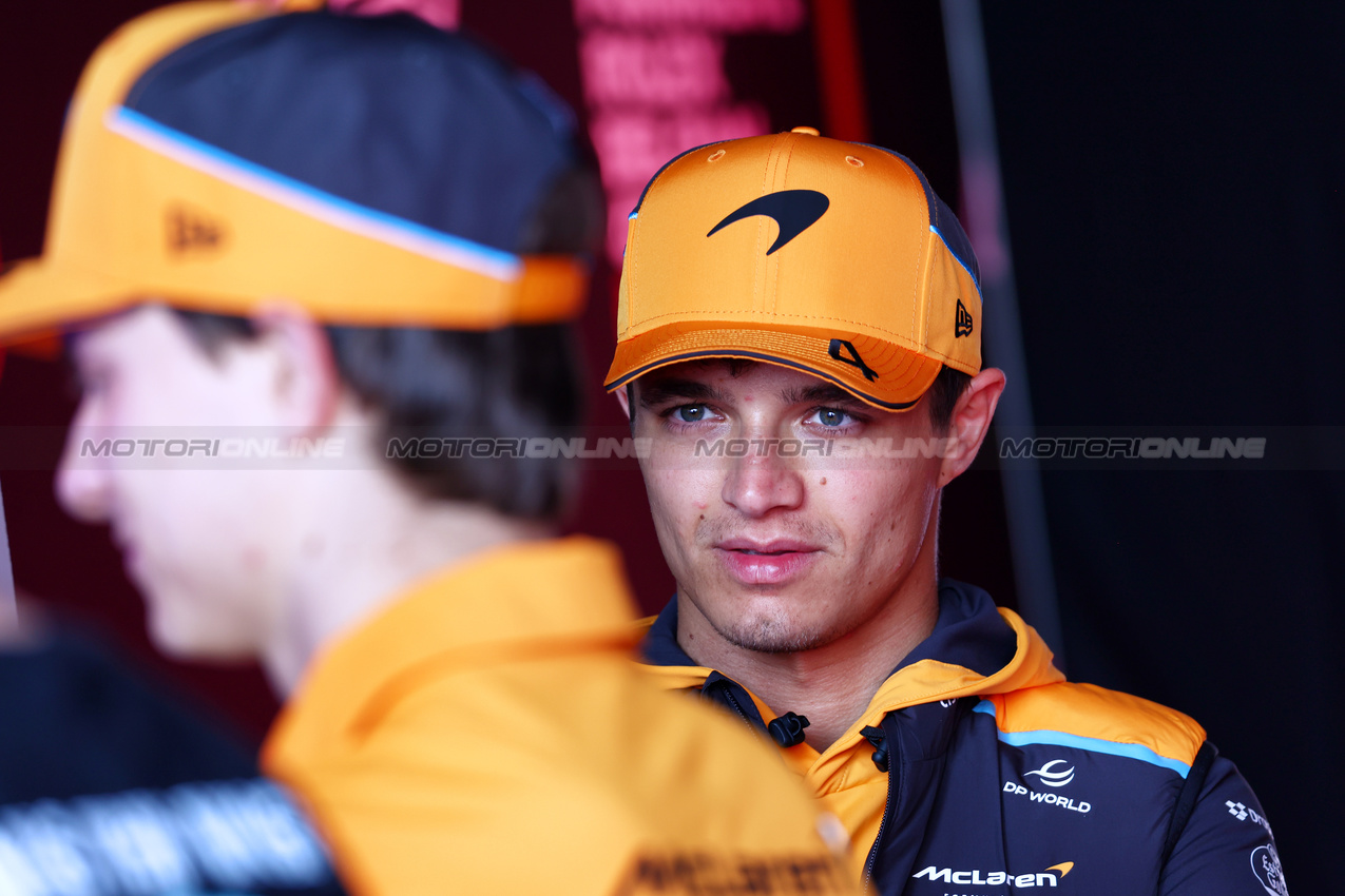 GP BELGIO, Lando Norris (GBR) McLaren.

25.07.2024. Formula 1 World Championship, Rd 14, Belgian Grand Prix, Spa Francorchamps, Belgium, Preparation Day.

 - www.xpbimages.com, EMail: requests@xpbimages.com © Copyright: Coates / XPB Images