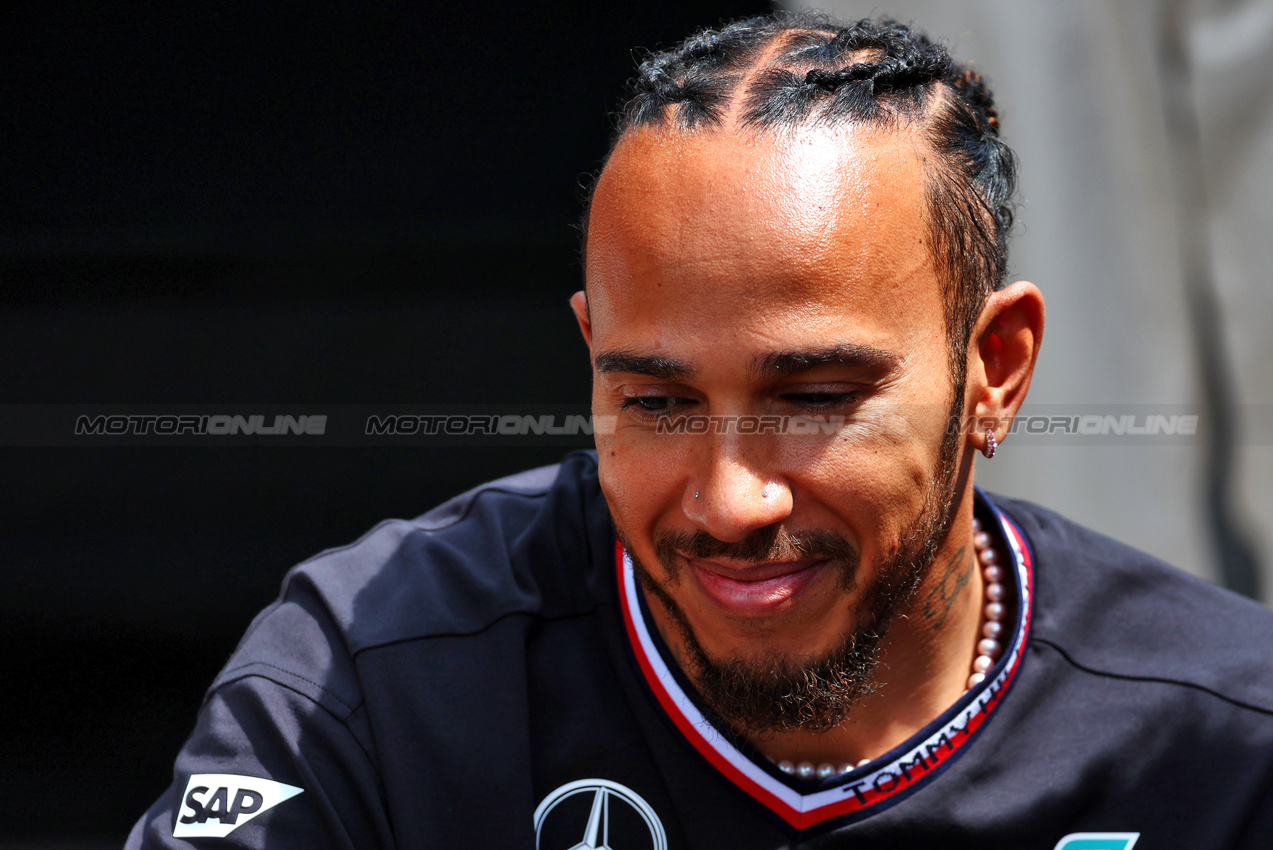 GP BELGIO, Lewis Hamilton (GBR) Mercedes AMG F1.

25.07.2024. Formula 1 World Championship, Rd 14, Belgian Grand Prix, Spa Francorchamps, Belgium, Preparation Day.

 - www.xpbimages.com, EMail: requests@xpbimages.com © Copyright: Coates / XPB Images