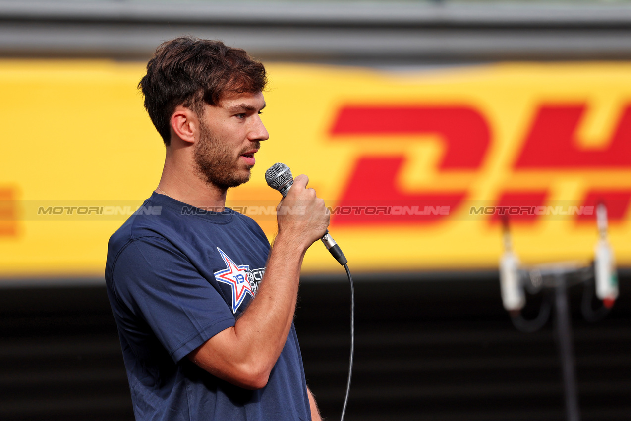 GP BELGIO, Pierre Gasly (FRA) Alpine F1 Team - Gara for Anthoine.

25.07.2024. Formula 1 World Championship, Rd 14, Belgian Grand Prix, Spa Francorchamps, Belgium, Preparation Day.

- www.xpbimages.com, EMail: requests@xpbimages.com © Copyright: Rew / XPB Images