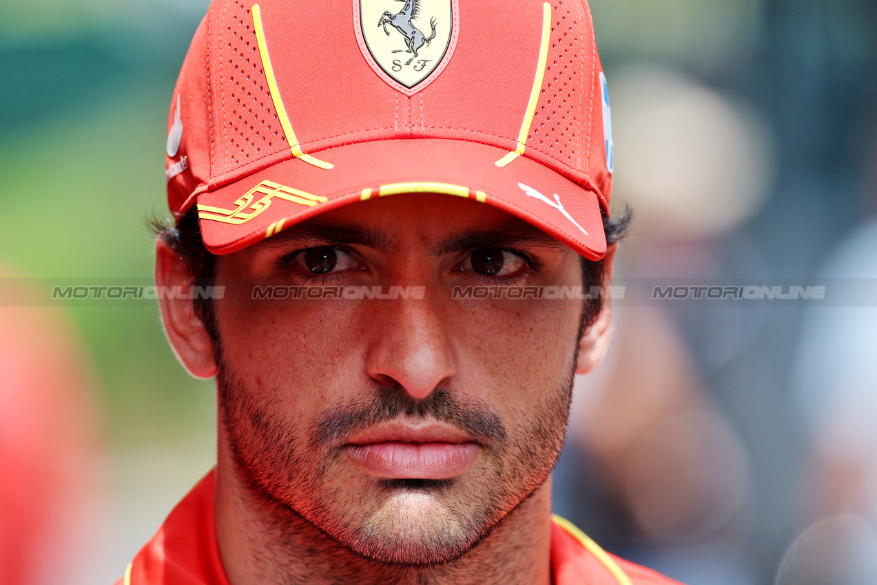 GP BELGIO, Carlos Sainz Jr (ESP) Ferrari.

25.07.2024. Formula 1 World Championship, Rd 14, Belgian Grand Prix, Spa Francorchamps, Belgium, Preparation Day.

- www.xpbimages.com, EMail: requests@xpbimages.com © Copyright: Rew / XPB Images