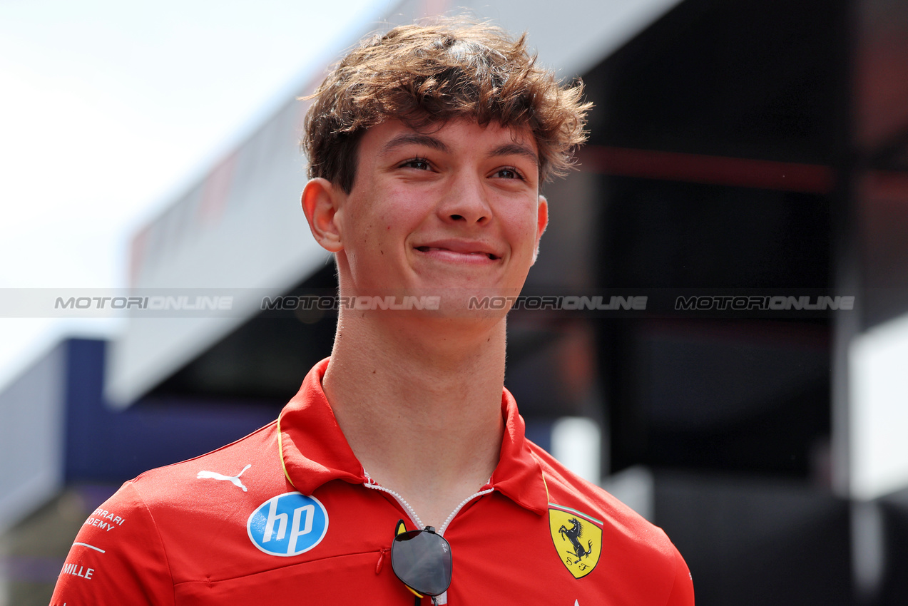 GP BELGIO, Oliver Bearman (GBR) Ferrari Reserve Driver.

25.07.2024. Formula 1 World Championship, Rd 14, Belgian Grand Prix, Spa Francorchamps, Belgium, Preparation Day.

- www.xpbimages.com, EMail: requests@xpbimages.com © Copyright: Rew / XPB Images