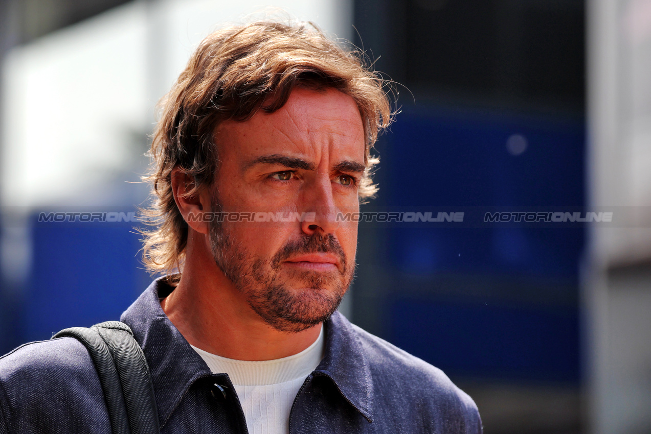 GP BELGIO, Fernando Alonso (ESP) Aston Martin F1 Team.

25.07.2024. Formula 1 World Championship, Rd 14, Belgian Grand Prix, Spa Francorchamps, Belgium, Preparation Day.

- www.xpbimages.com, EMail: requests@xpbimages.com © Copyright: Rew / XPB Images